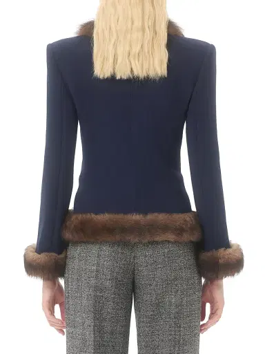 Valentino Garavani Women's Wool Crepe Jacket | Thumbnail 4 Valentino Garavani Women's Wool Crepe Jacket | Thumbnail 4
