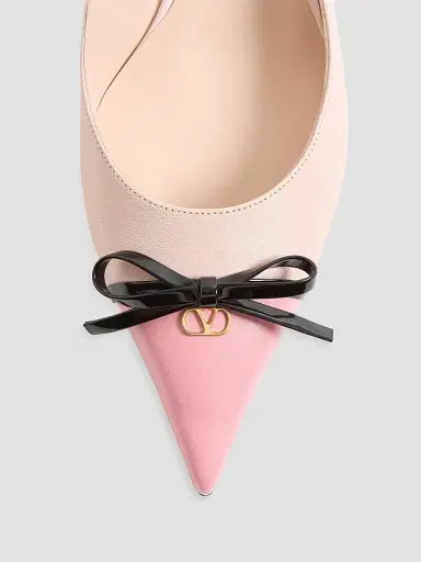 Valentino Garavani Women's Bepointy 45MM Slingback Pumps in Kidskin - Candy Rose | Thumbnail 6