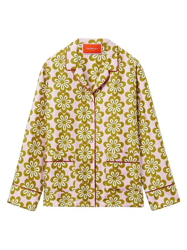 La DoubleJ Women's Pajama Shirt - Caper Pink