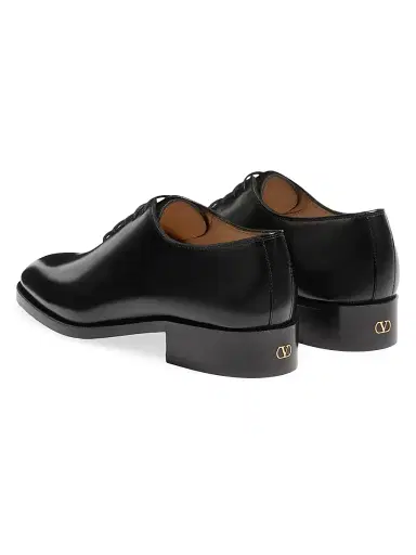 Valentino Garavani Men's Pas Des Dieux Oxfords in Leather - Black | Thumbnail 3