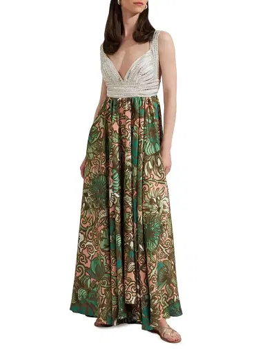 La DoubleJ Women's Vavavoom Dress - Anemone Pink Olive - Size Large | Thumbnail 3 La DoubleJ Women's Vavavoom Dress - Anemone Pink Olive - Size Large | Thumbnail 3