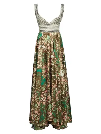 La DoubleJ Women's Vavavoom Dress - Anemone Pink Olive - Size Large | Thumbnail 1 La DoubleJ Women's Vavavoom Dress - Anemone Pink Olive - Size Large | Thumbnail 1