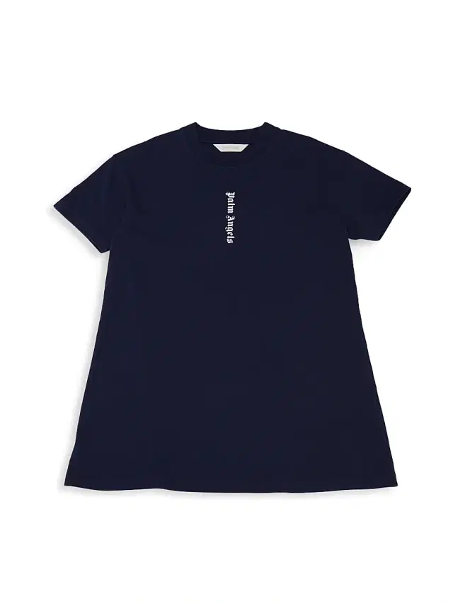 Palm Angels Little Girl's & Girl's Logo T-Shirt Dress - Navy Blue White