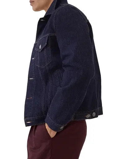 Brunello Cucinelli Men's No Fade Denim Four Pocket Jacket | Thumbnail 5