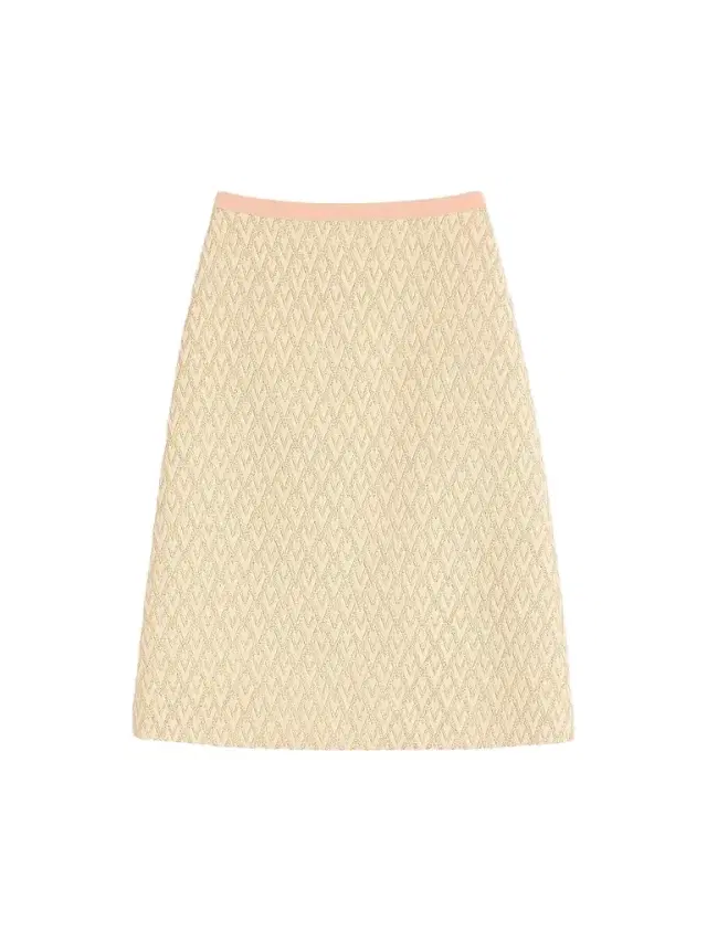 Valentino Garavani Women's Lurex Jacquard Skirt - Birch Gold