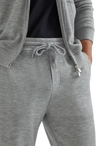 Brunello Cucinelli Men's Cashmere and Silk French Terry Trousers - Grey - Size XXXXL | Thumbnail 4 Brunello Cucinelli Men's Cashmere and Silk French Terry Trousers - Grey - Size XXXXL | Thumbnail 4