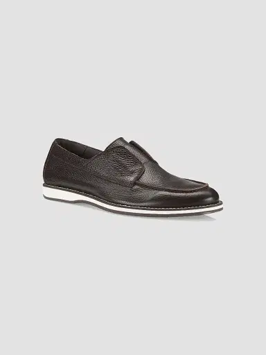 Pollini Men's Green Field Suede Loafers - Brown - Size 7 | Thumbnail 2