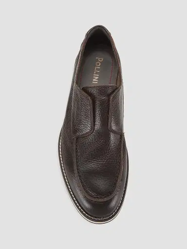 Pollini Men's Green Field Suede Loafers - Brown - Size 7 | Thumbnail 5