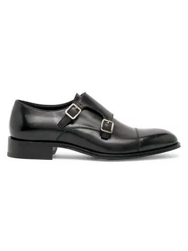 Tom Ford Men's Claydon Leather Double-Monk-Strap Shoes | Thumbnail 1 Tom Ford Men's Claydon Leather Double-Monk-Strap Shoes | Thumbnail 1