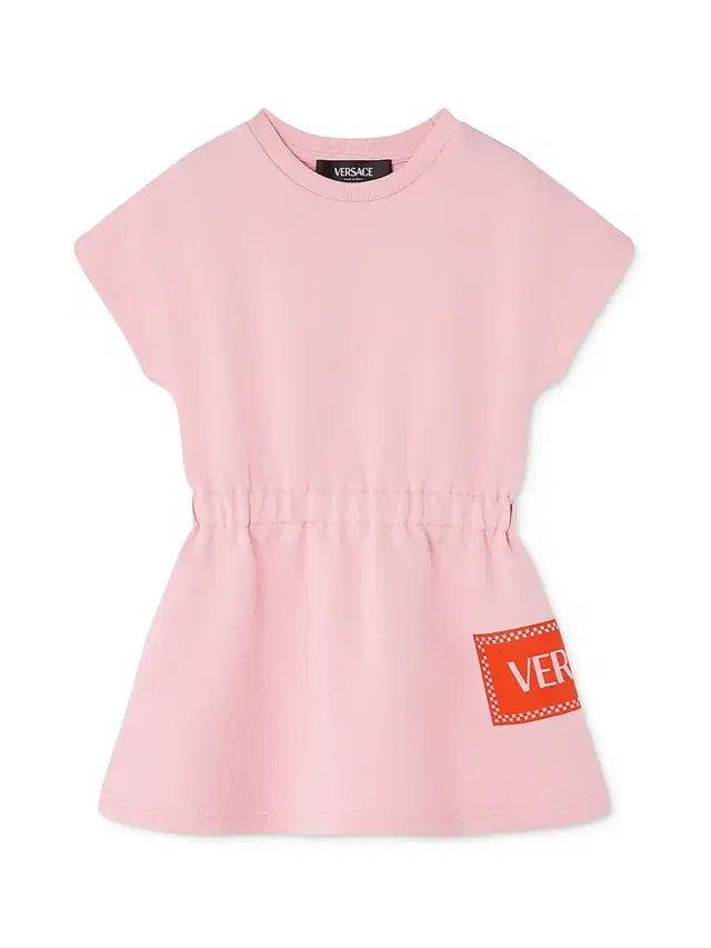 Versace Baby Girl's & Little Girl's 90s Vintage Logo Fleece Dress - Pink Fire Orange 12 Months