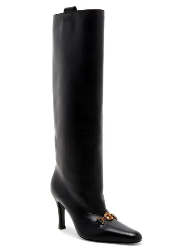 Versace Women's 90MM Medusa Leather Knee-High Boots | Thumbnail 3