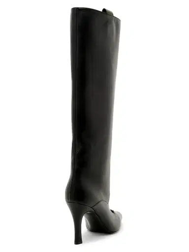 Versace Women's 90MM Medusa Leather Knee-High Boots | Thumbnail 4