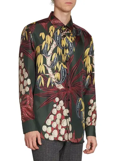 Etro Men's Roma Silk Shirt | Thumbnail 4