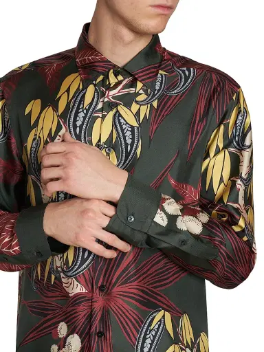 Etro Men's Roma Silk Shirt | Thumbnail 6