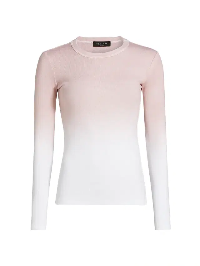 Fabiana Filippi Women's Ombrê Long-Sleeve T-Shirt - Fard