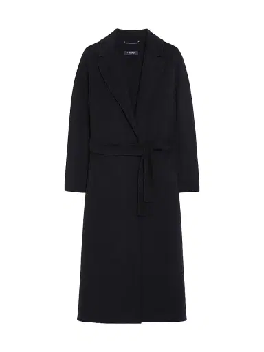 Max Mara Women's Wool Broadcloth Midi Coat - Midnightblue - Size 0 | Thumbnail 1