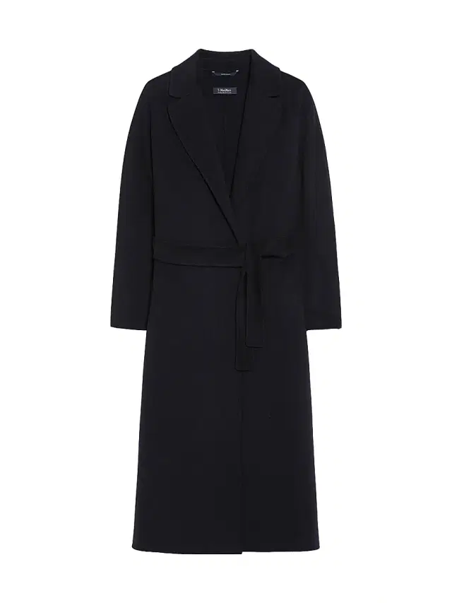 Max Mara Women's Wool Broadcloth Midi Coat - Midnightblue