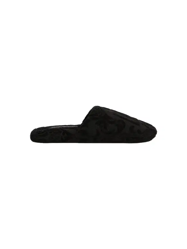 Dolce & Gabbana Women's Crosswise DG Logo Jacquard Slippers - Black