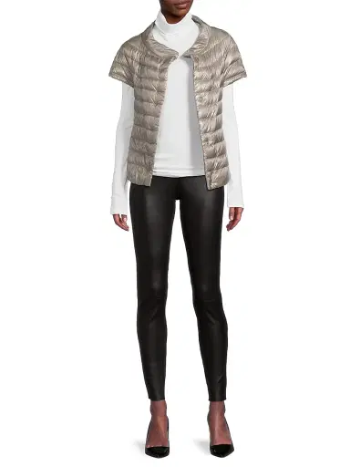 HERNO Women's Iconico Emilia Cap-Sleeve Down Puffer Jacket | Thumbnail 2 HERNO Women's Iconico Emilia Cap-Sleeve Down Puffer Jacket | Thumbnail 2