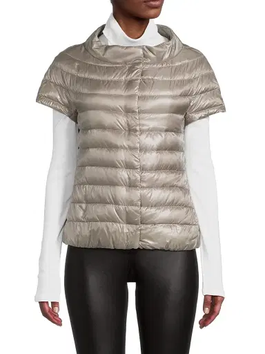 HERNO Women's Iconico Emilia Cap-Sleeve Down Puffer Jacket | Thumbnail 3 HERNO Women's Iconico Emilia Cap-Sleeve Down Puffer Jacket | Thumbnail 3