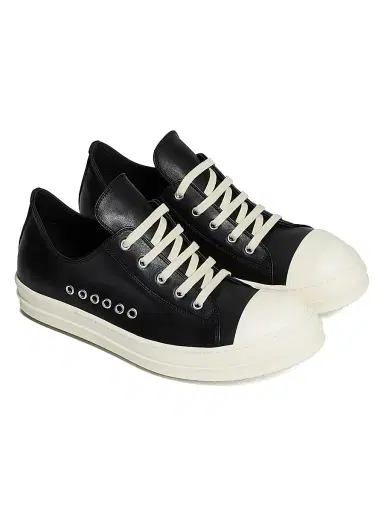 Rick Owens Men's Extreme Leather Low-Top Sneakers | Thumbnail 2