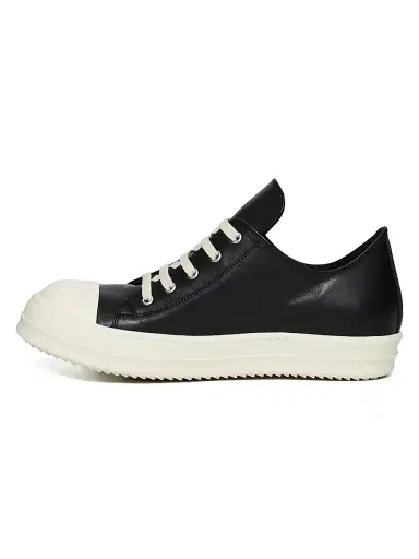 Rick Owens Men's Extreme Leather Low-Top Sneakers | Thumbnail 5