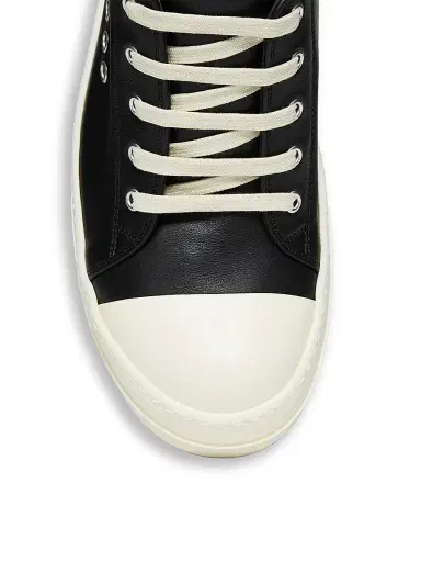 Rick Owens Men's Extreme Leather Low-Top Sneakers | Thumbnail 6