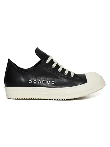 Rick Owens Men's Extreme Leather Low-Top Sneakers | Thumbnail 1