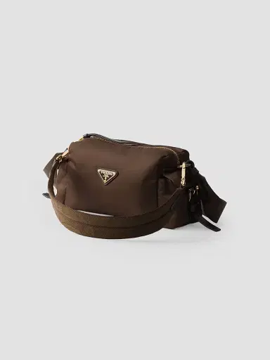 Prada Women's Explore Re-Nylon and Leather Shoulder Bag - Dark Brown | Thumbnail 2