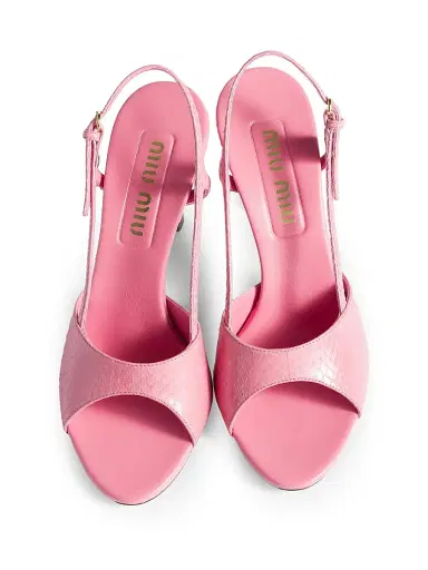 Miu Miu Women's Ayers Slingback Sandals | Thumbnail 2 Miu Miu Women's Ayers Slingback Sandals | Thumbnail 2