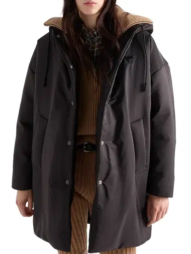 Prada Women's Lightweight Re-Nylon Raincoat | Thumbnail 2 Prada Women's Lightweight Re-Nylon Raincoat | Thumbnail 2