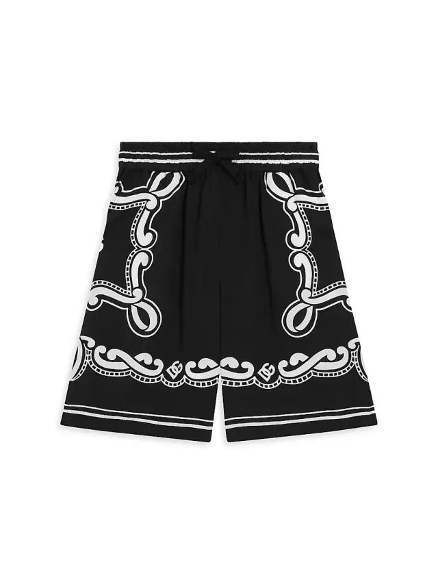 Dolce & Gabbana Little Boy's & Boy's Logo Bandana Shorts - Bandana