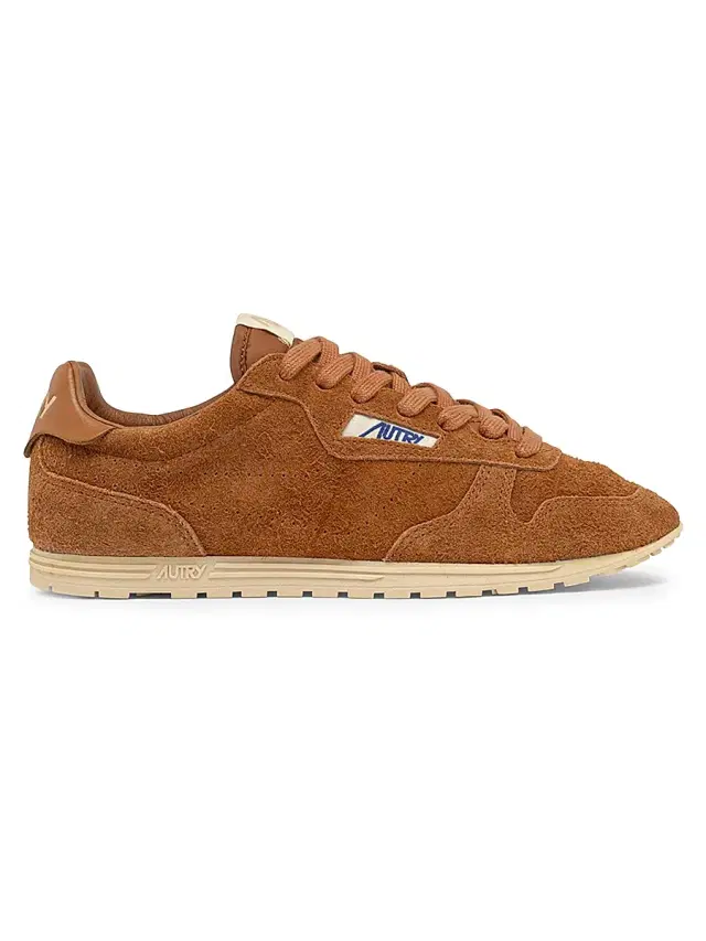 AUTRY Women's Windspin Retro Suede Low-Top Sneakers - Brown