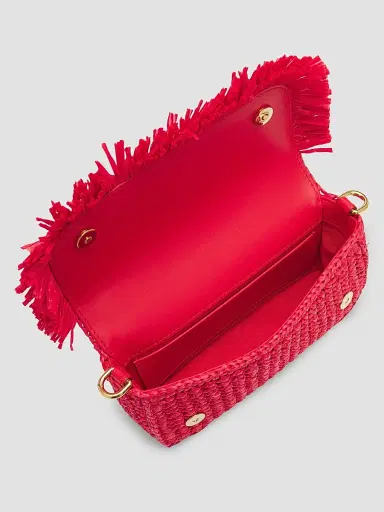 Dolce & Gabbana Women's Anticipo Carretto Raffia Shoulder Bag | Thumbnail 3 Dolce & Gabbana Women's Anticipo Carretto Raffia Shoulder Bag | Thumbnail 3