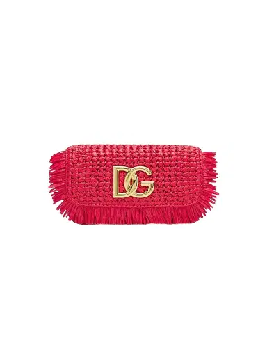 Dolce & Gabbana Women's Anticipo Carretto Raffia Shoulder Bag | Thumbnail 1 Dolce & Gabbana Women's Anticipo Carretto Raffia Shoulder Bag | Thumbnail 1
