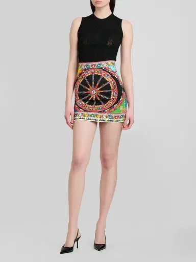 Dolce & Gabbana Women's Mesh Tank - Nero - Size 12 | Thumbnail 2