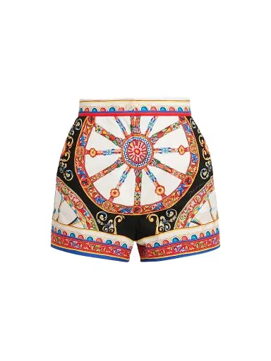 Dolce & Gabbana Women's Printed Cotton Shorts | Thumbnail 1 Dolce & Gabbana Women's Printed Cotton Shorts | Thumbnail 1