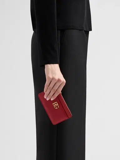 Dolce & Gabbana Women's Logo Zip Cardholder | Thumbnail 2 Dolce & Gabbana Women's Logo Zip Cardholder | Thumbnail 2