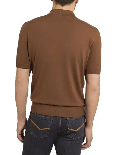 Stefano Ricci Men's Zip Polo Shirt | Thumbnail 3 Stefano Ricci Men's Zip Polo Shirt | Thumbnail 3