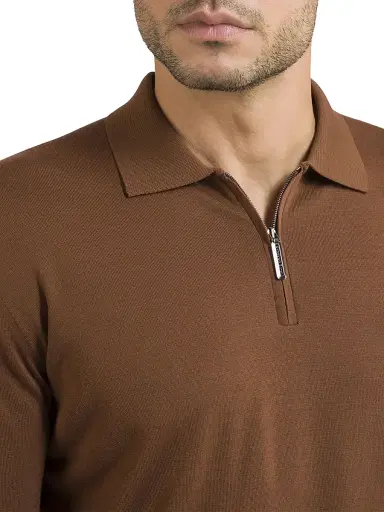 Stefano Ricci Men's Zip Polo Shirt | Thumbnail 4 Stefano Ricci Men's Zip Polo Shirt | Thumbnail 4