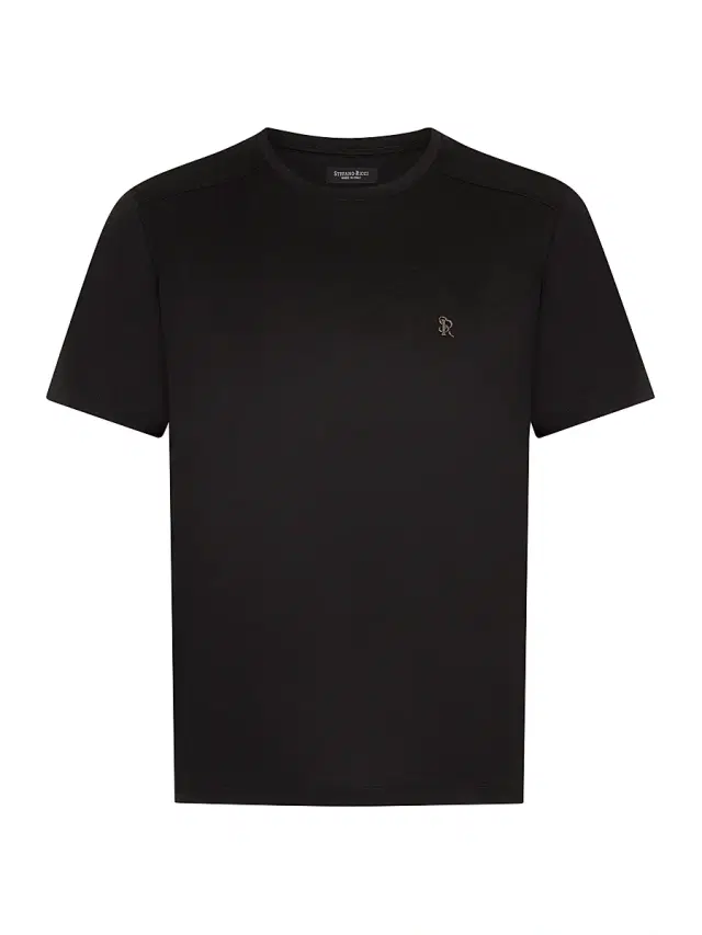 Stefano Ricci Men's Cotton T-Shirt - Black