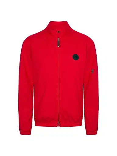 Stefano Ricci Men's Windbreaker Jacket with Zip Closure - Traffic Red - Size 42 | Thumbnail 1