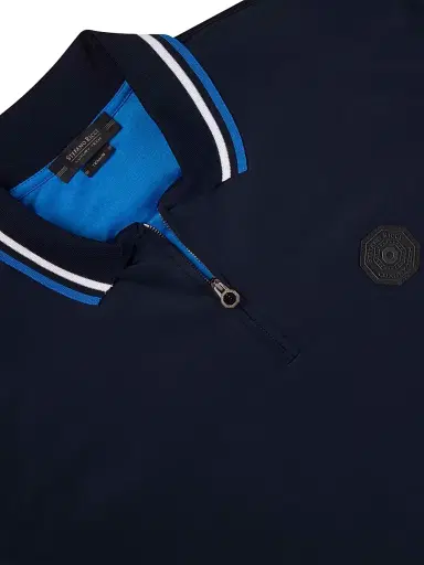 Stefano Ricci Men's Polo Shirt - Dark Blue | Thumbnail 4 Stefano Ricci Men's Polo Shirt - Dark Blue | Thumbnail 4
