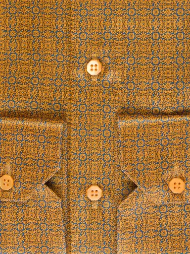 Stefano Ricci Men's Handmade Silk Dress Shirt - Brown - Size 17 | Thumbnail 3 Stefano Ricci Men's Handmade Silk Dress Shirt - Brown - Size 17 | Thumbnail 3