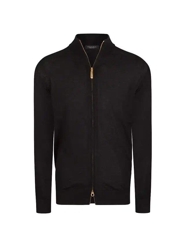 Stefano Ricci Men's Cashmere And Silk Knit Blouson Sweater - Black
