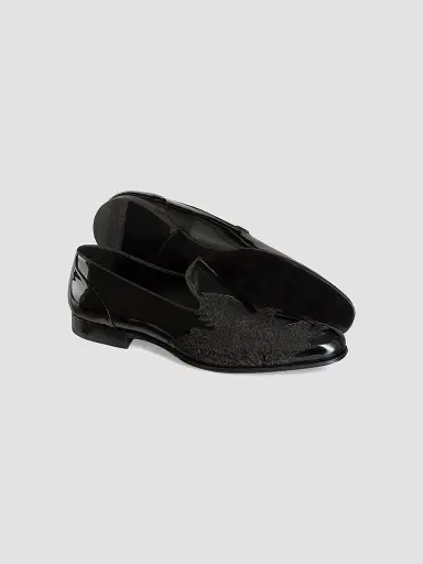 Stefano Ricci Men's Patent Calfskin Dress Shoes - Black - Size 6 | Thumbnail 2