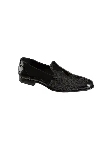 Stefano Ricci Men's Patent Calfskin Dress Shoes - Black - Size 6 | Thumbnail 1