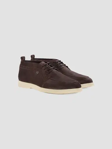 Stefano Ricci Men's Suede Chukka Boots - Dark Brown | Thumbnail 2