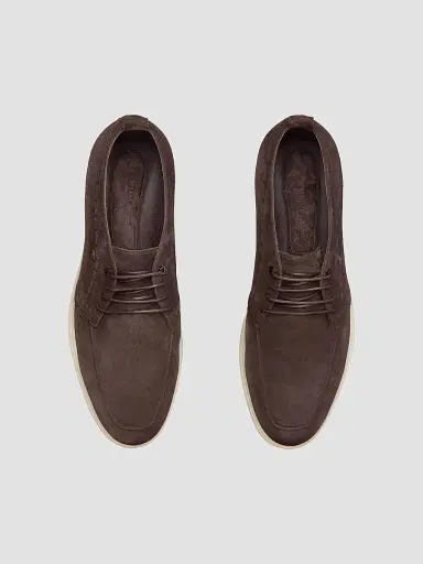 Stefano Ricci Men's Suede Chukka Boots - Dark Brown | Thumbnail 4
