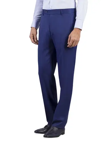 Stefano Ricci Men's Slim Fit Trousers - Blue | Thumbnail 2